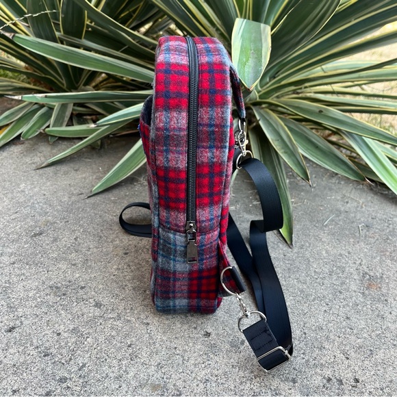 UPCYCLED Vintage 1970s Pendleton Wool Plaid Flannel Bag